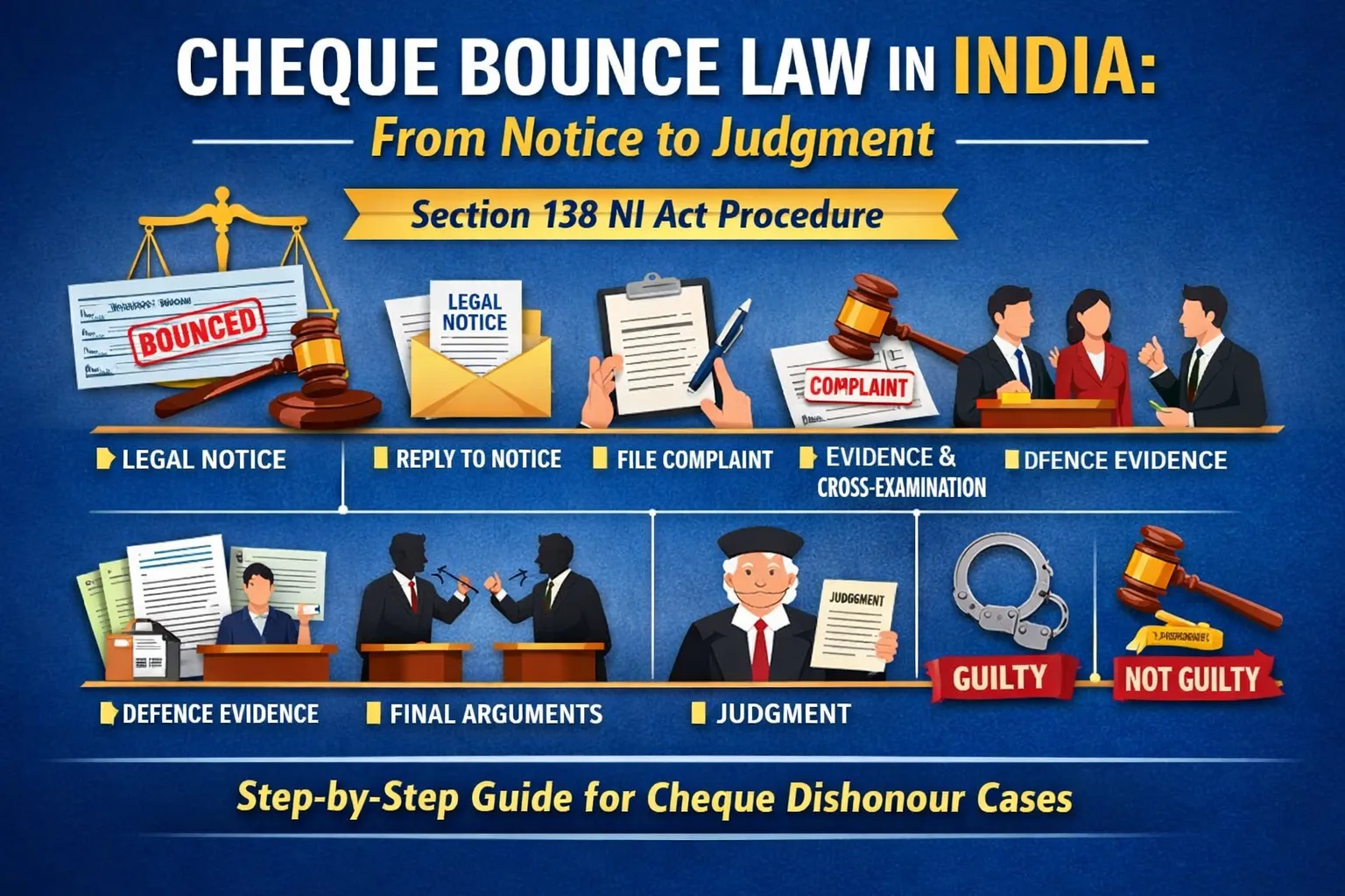 Cheque Bounce Law in India | Section 138 NI Act Procedure Step by Step